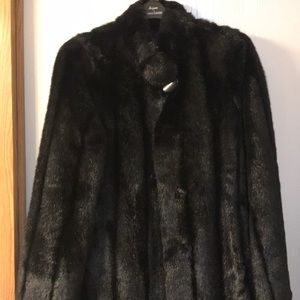 NWOT Dennis Basso faux fur coat